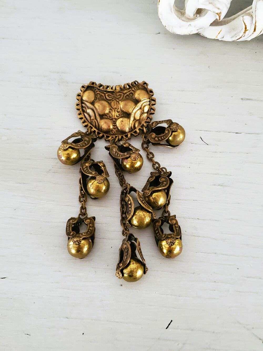 Vintage B. Blumenthal & Co, Inc. Secessionist Dangle Brooch